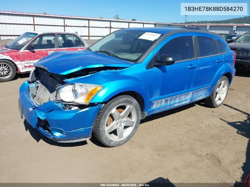 2008 Dodge Caliber R/T VIN: 1B3HE78K88D584270 Lot: 42539403