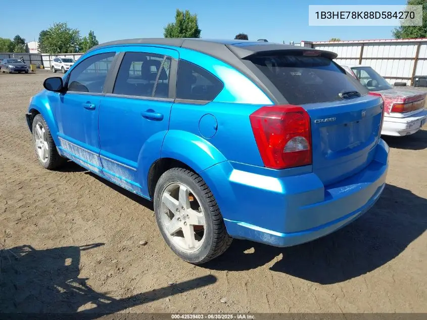 2008 Dodge Caliber R/T VIN: 1B3HE78K88D584270 Lot: 42539403