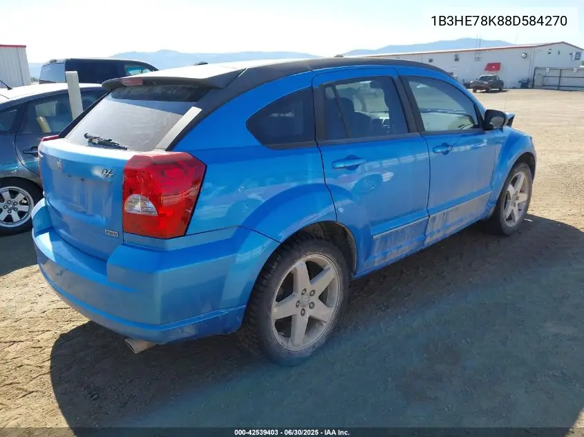 2008 Dodge Caliber R/T VIN: 1B3HE78K88D584270 Lot: 42539403