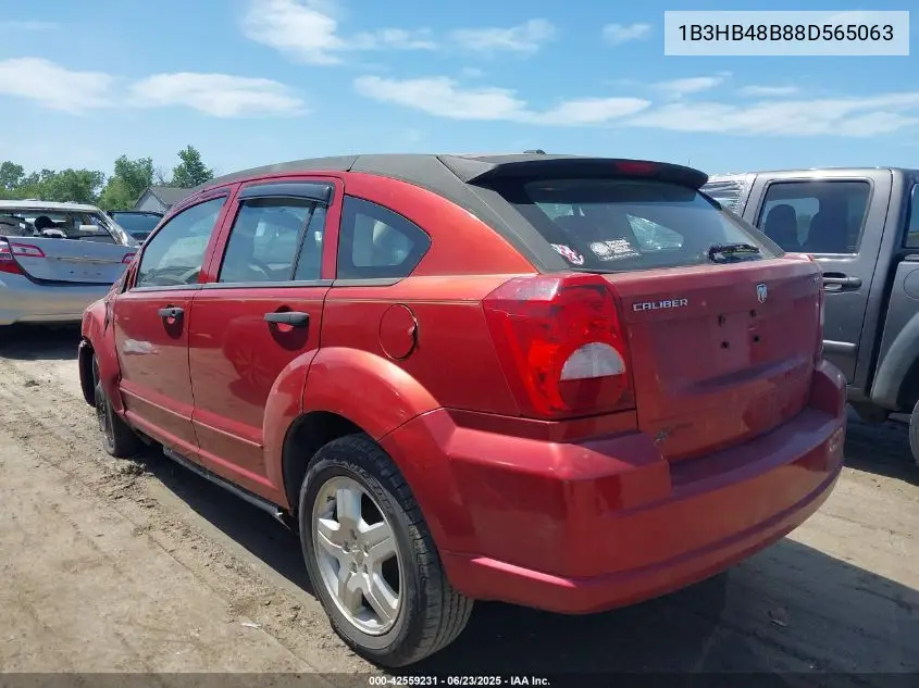 2008 Dodge Caliber Sxt VIN: 1B3HB48B88D565063 Lot: 42559231
