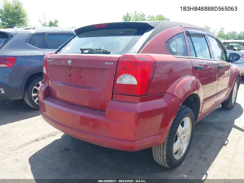 2008 Dodge Caliber Sxt VIN: 1B3HB48B88D565063 Lot: 42559231