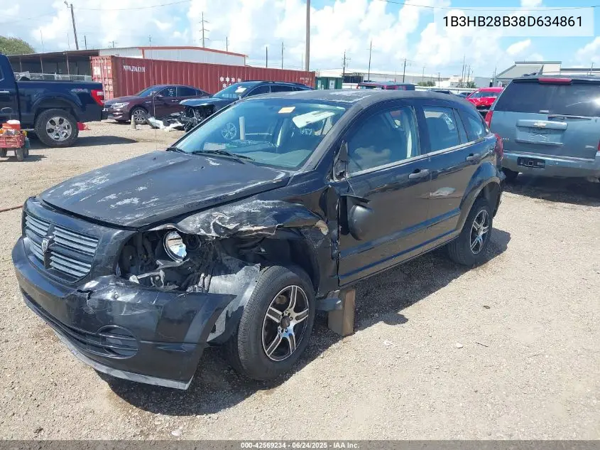 2008 Dodge Caliber Se VIN: 1B3HB28B38D634861 Lot: 42569234