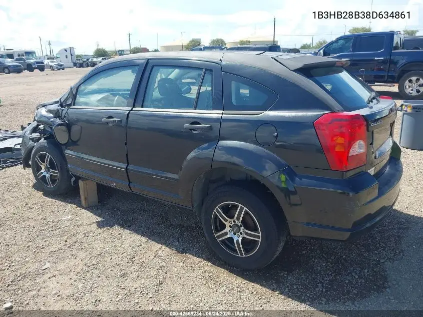 2008 Dodge Caliber Se VIN: 1B3HB28B38D634861 Lot: 42569234