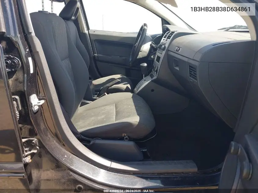 2008 Dodge Caliber Se VIN: 1B3HB28B38D634861 Lot: 42569234