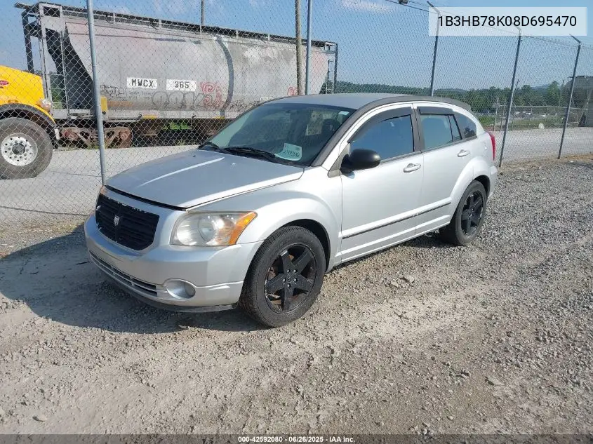 2008 Dodge Caliber R/T VIN: 1B3HB78K08D695470 Lot: 42592080