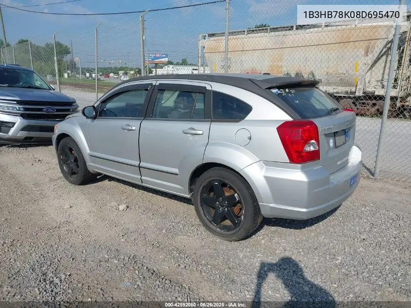 2008 Dodge Caliber R/T VIN: 1B3HB78K08D695470 Lot: 42592080