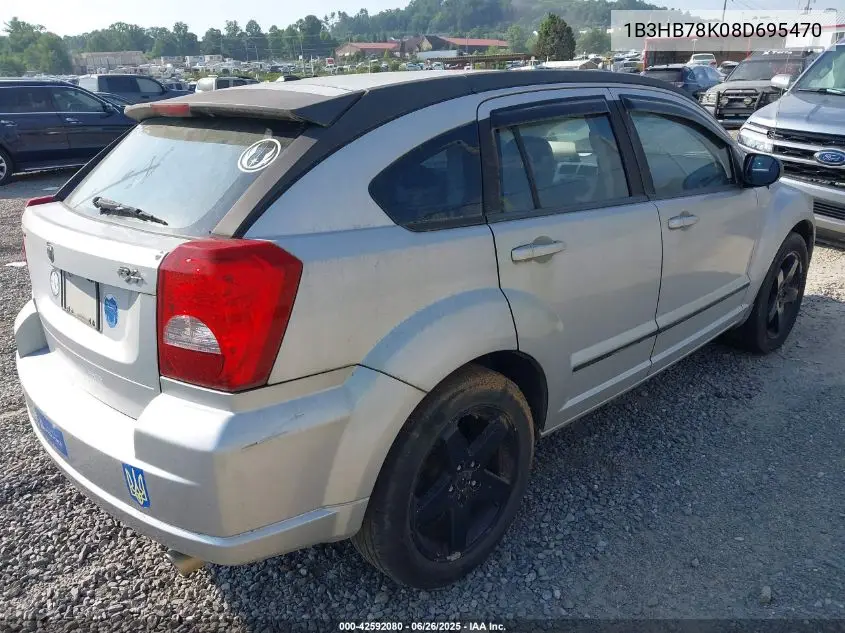 2008 Dodge Caliber R/T VIN: 1B3HB78K08D695470 Lot: 42592080