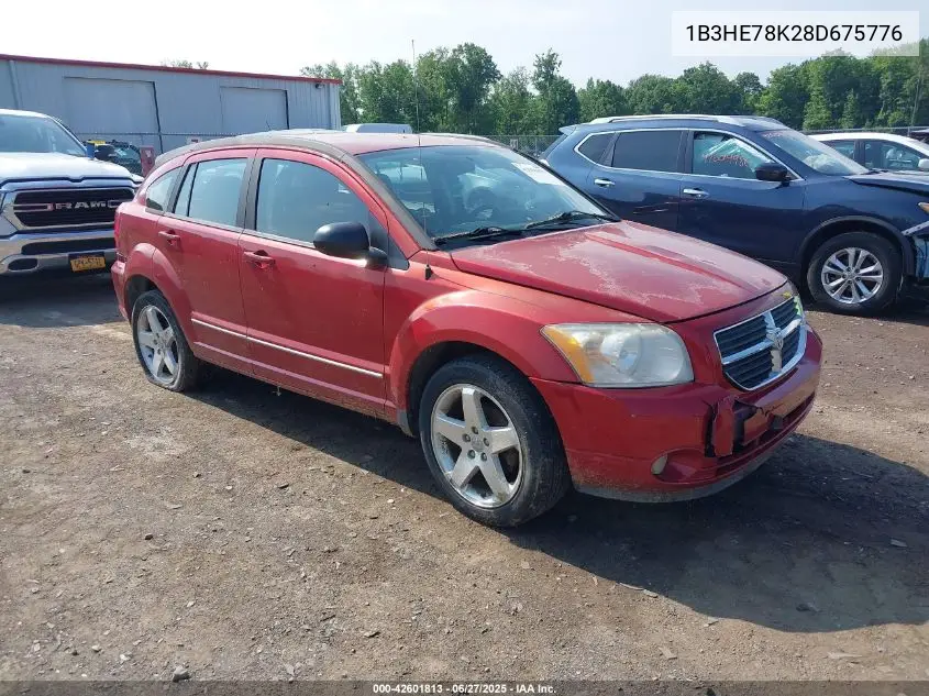 2008 Dodge Caliber R/T VIN: 1B3HE78K28D675776 Lot: 42601813
