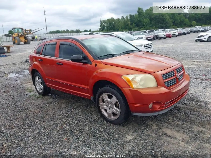 2008 Dodge Caliber Sxt VIN: 1B3HB48B88D788672 Lot: 42621050