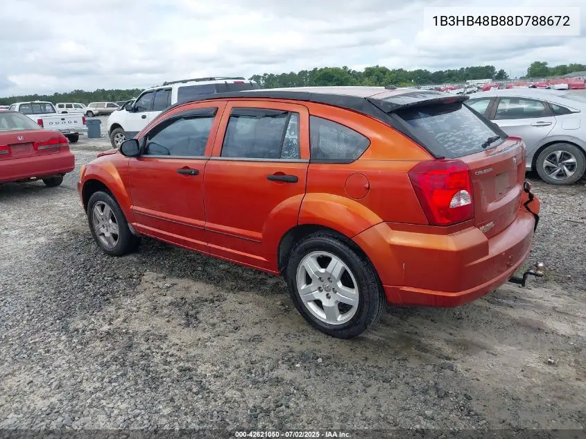 2008 Dodge Caliber Sxt VIN: 1B3HB48B88D788672 Lot: 42621050