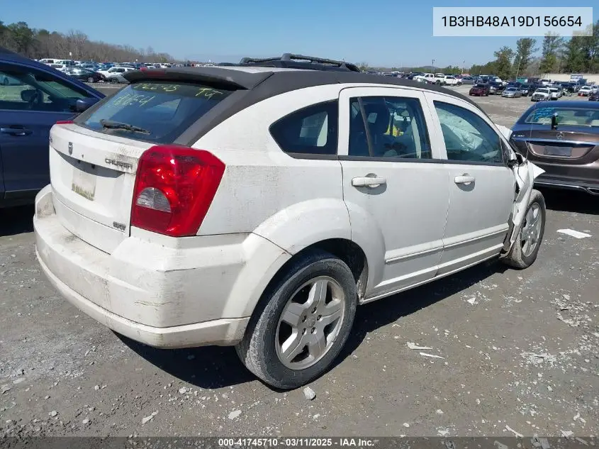 2009 Dodge Caliber Sxt VIN: 1B3HB48A19D156654 Lot: 41745710