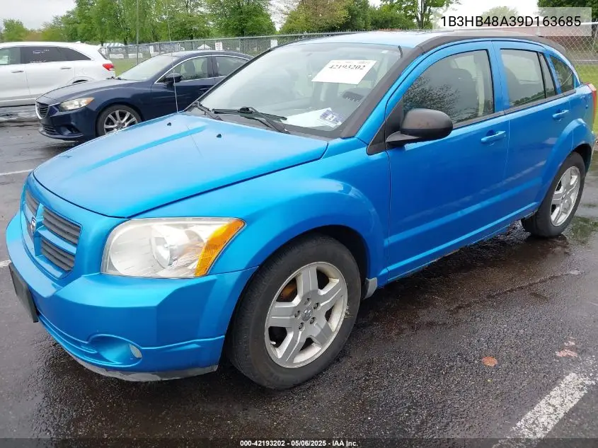 2009 Dodge Caliber Sxt VIN: 1B3HB48A39D163685 Lot: 42193202