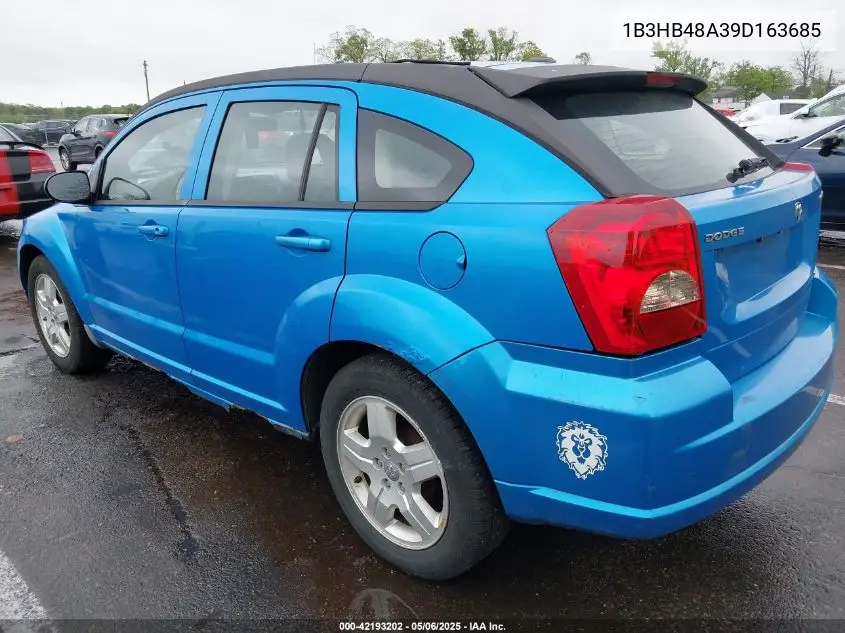 2009 Dodge Caliber Sxt VIN: 1B3HB48A39D163685 Lot: 42193202