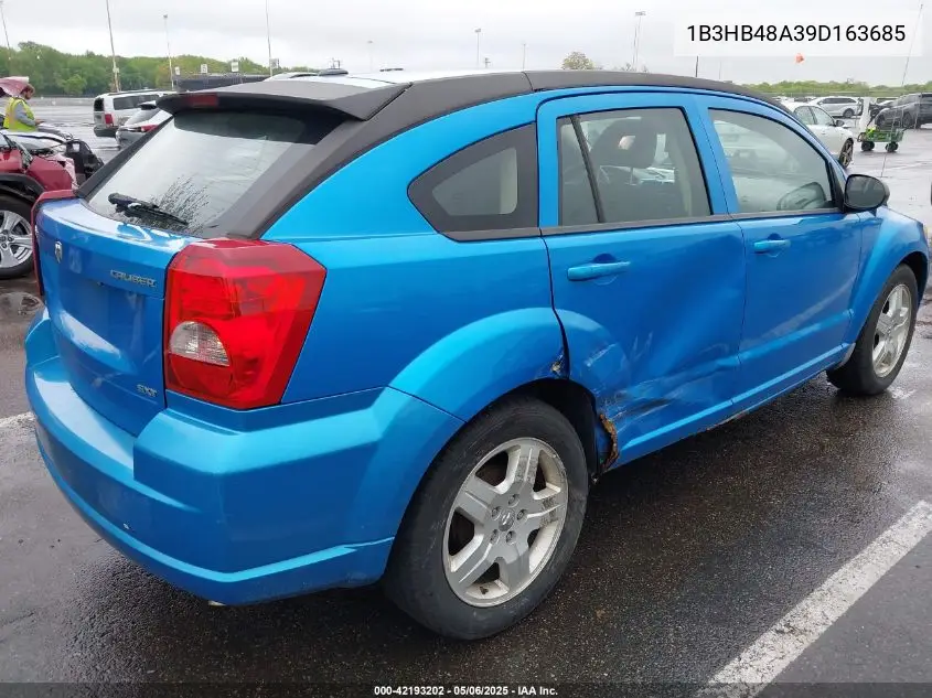 2009 Dodge Caliber Sxt VIN: 1B3HB48A39D163685 Lot: 42193202