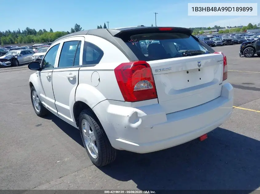 2009 Dodge Caliber Sxt VIN: 1B3HB48A99D189899 Lot: 42196139