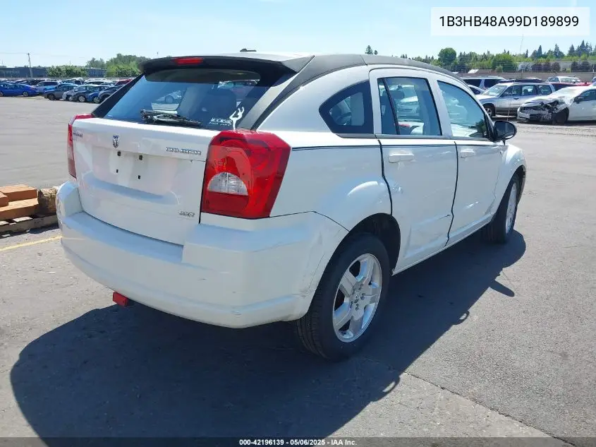 2009 Dodge Caliber Sxt VIN: 1B3HB48A99D189899 Lot: 42196139