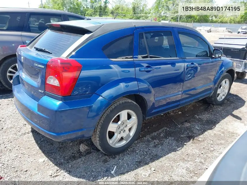 2009 Dodge Caliber Sxt VIN: 1B3HB48A89D174195 Lot: 42223545