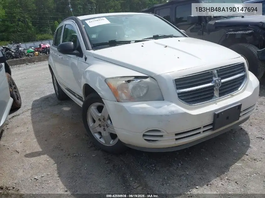 2009 Dodge Caliber Sxt VIN: 1B3HB48A19D147694 Lot: 42550936