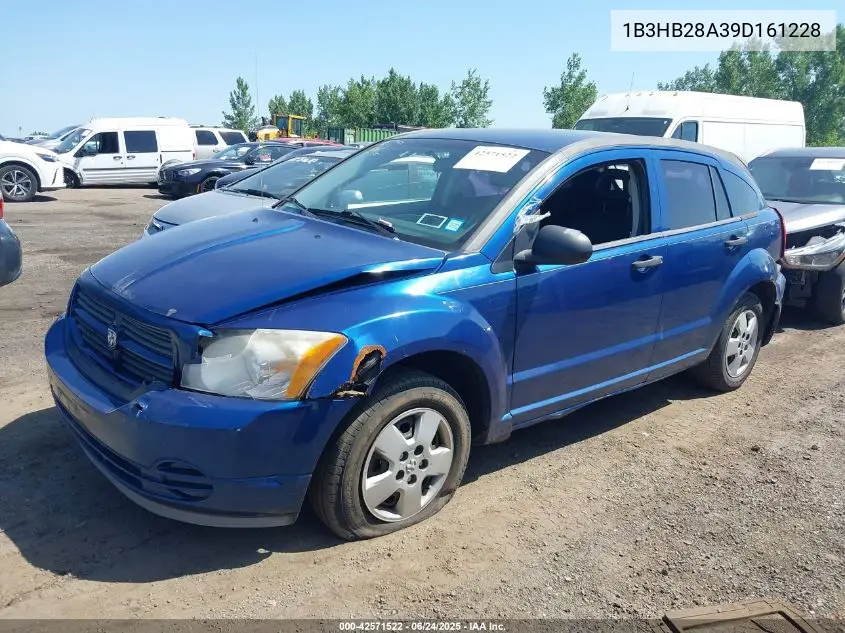 2009 Dodge Caliber Se VIN: 1B3HB28A39D161228 Lot: 42571522