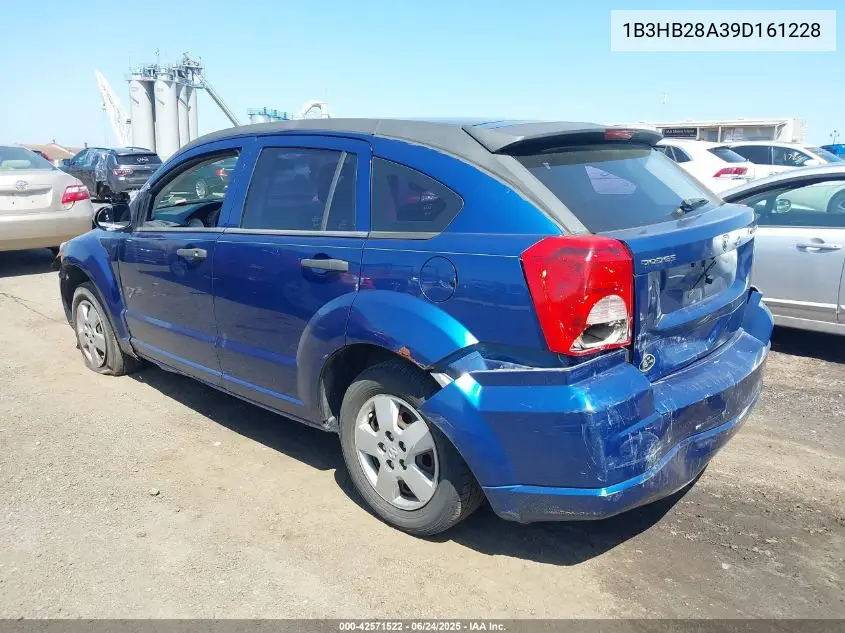 2009 Dodge Caliber Se VIN: 1B3HB28A39D161228 Lot: 42571522
