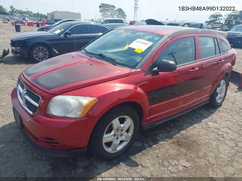 2009 Dodge Caliber Sxt VIN: 1B3HB48A99D132022 Lot: 42592802