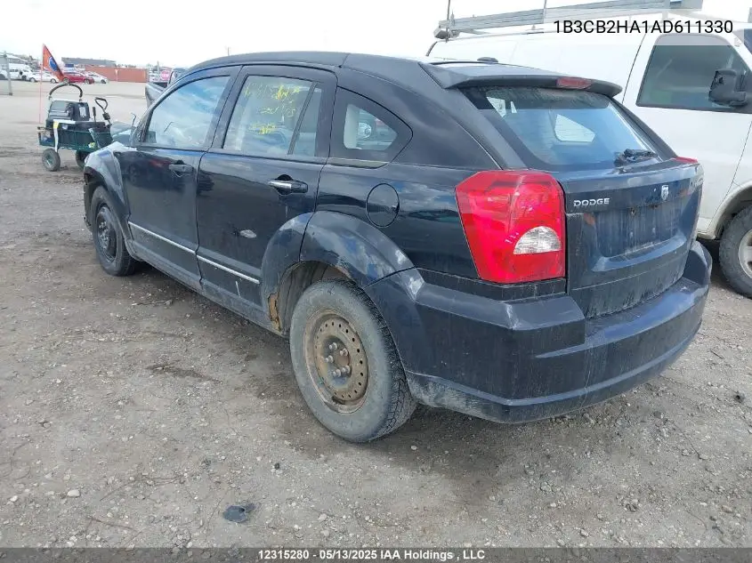 2010 Dodge Caliber Se VIN: 1B3CB2HA1AD611330 Lot: 12315280