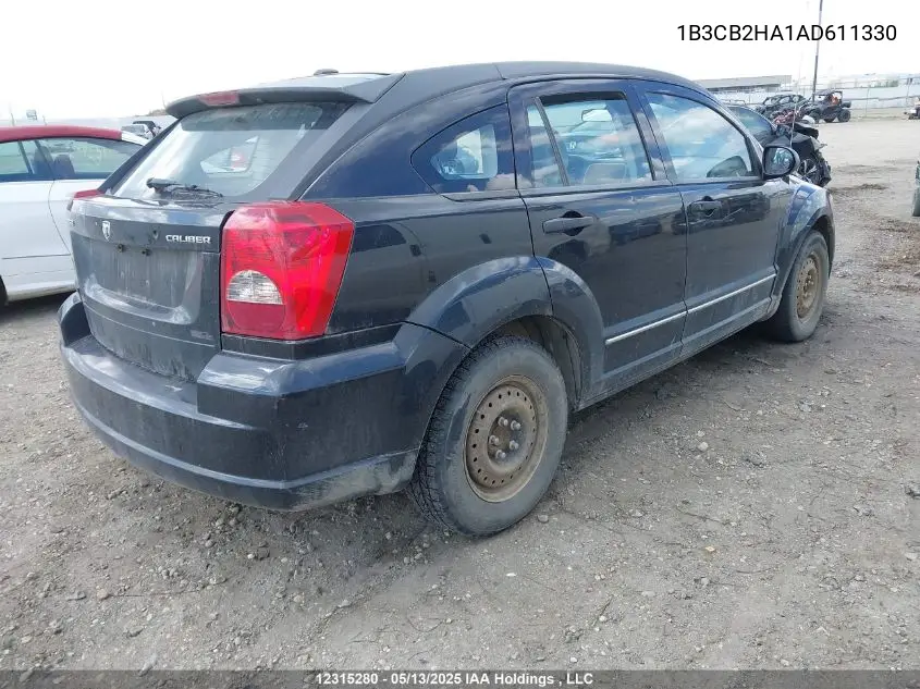 2010 Dodge Caliber Se VIN: 1B3CB2HA1AD611330 Lot: 12315280