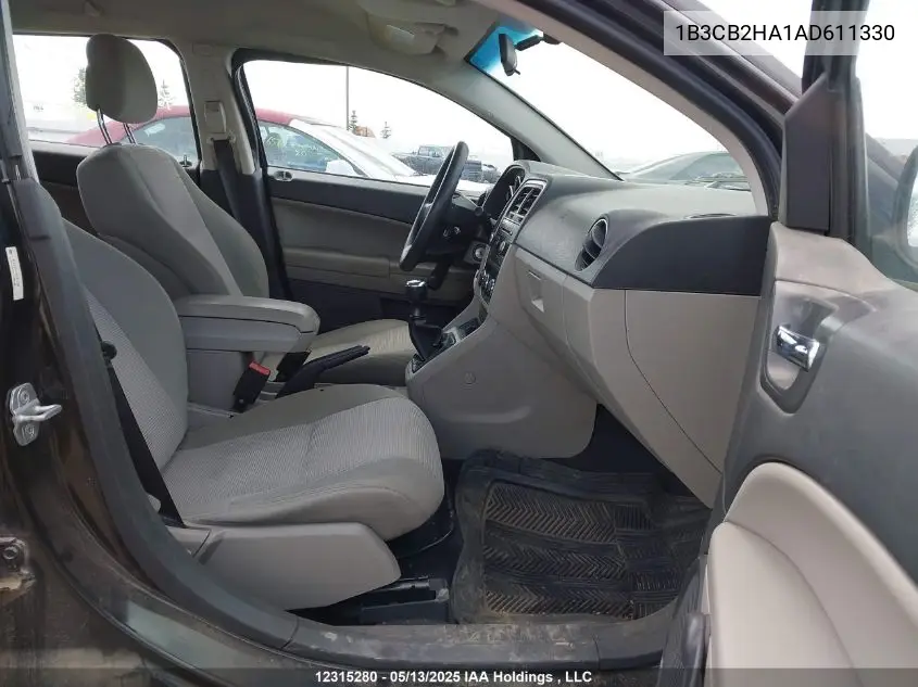 2010 Dodge Caliber Se VIN: 1B3CB2HA1AD611330 Lot: 12315280