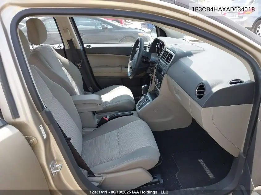 2010 Dodge Caliber Sxt VIN: 1B3CB4HAXAD634018 Lot: 12331411