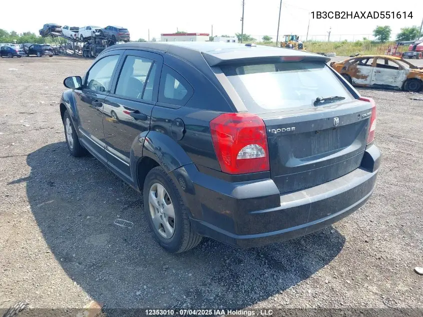 2010 Dodge Caliber Se VIN: 1B3CB2HAXAD551614 Lot: 12353010