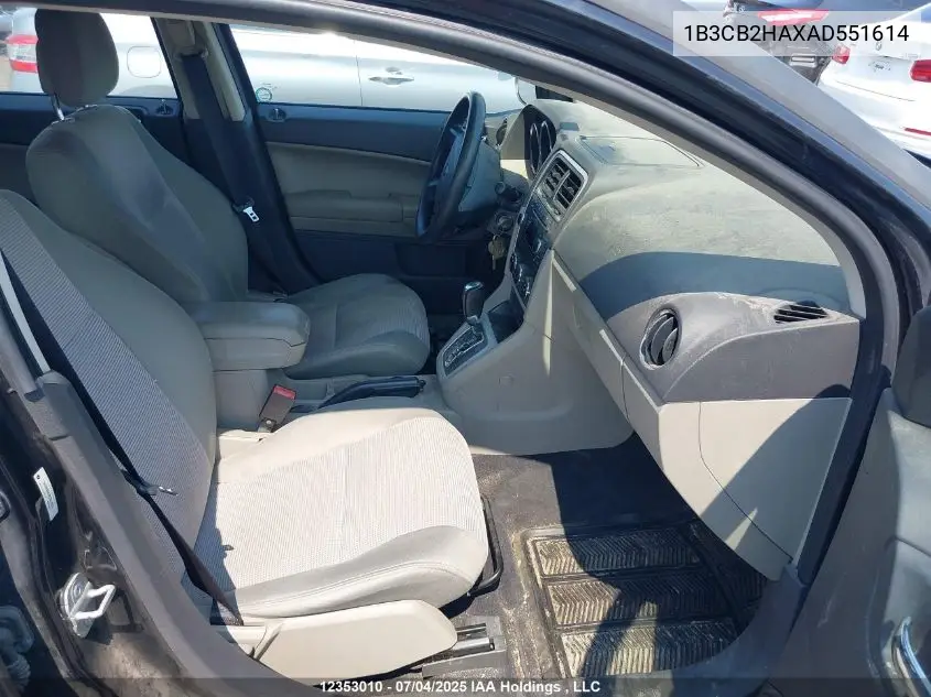 2010 Dodge Caliber Se VIN: 1B3CB2HAXAD551614 Lot: 12353010