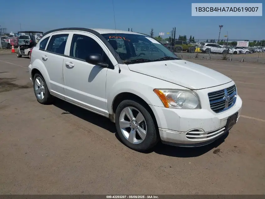 2010 Dodge Caliber Sxt VIN: 1B3CB4HA7AD619007 Lot: 42203207