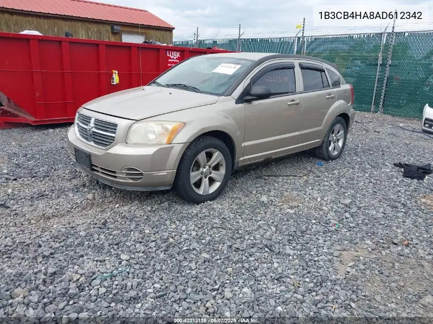 2010 Dodge Caliber Sxt VIN: 1B3CB4HA8AD612342 Lot: 42213138