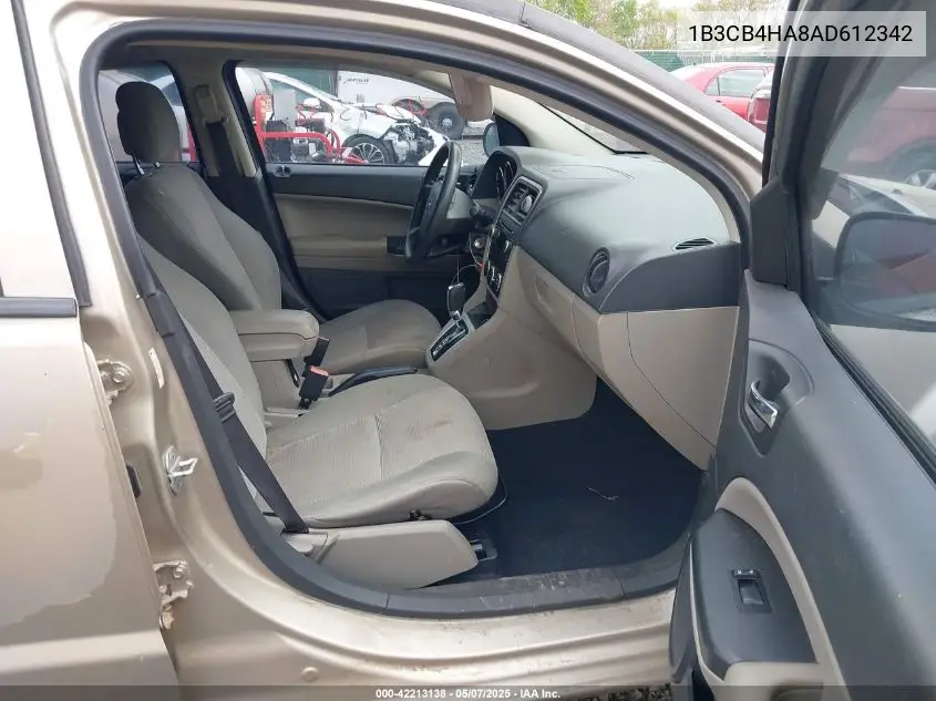 2010 Dodge Caliber Sxt VIN: 1B3CB4HA8AD612342 Lot: 42213138