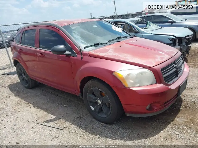 2010 Dodge Caliber Mainstreet VIN: 1B3CB3HA1AD645953 Lot: 42549291