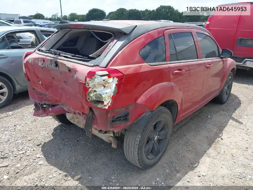 2010 Dodge Caliber Mainstreet VIN: 1B3CB3HA1AD645953 Lot: 42549291