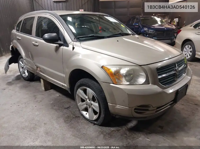 2010 Dodge Caliber Sxt VIN: 1B3CB4HA3AD540126 Lot: 42556593