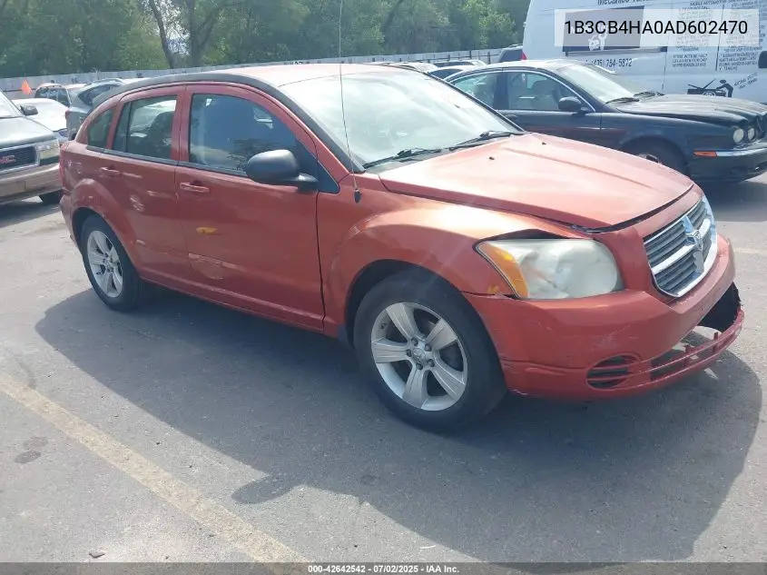 2010 Dodge Caliber Sxt VIN: 1B3CB4HA0AD602470 Lot: 42642542