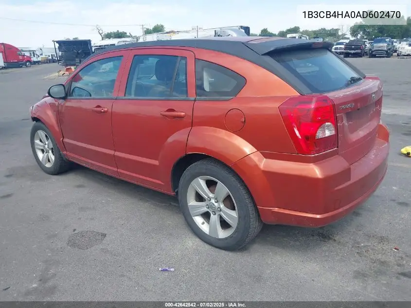 2010 Dodge Caliber Sxt VIN: 1B3CB4HA0AD602470 Lot: 42642542
