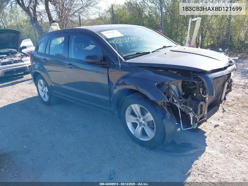 2011 Dodge Caliber Mainstreet VIN: 1B3CB3HAXBD121699 Lot: 42208974