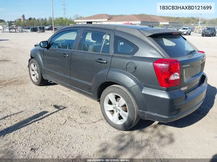 2011 Dodge Caliber Mainstreet VIN: 1B3CB3HAXBD121699 Lot: 42208974