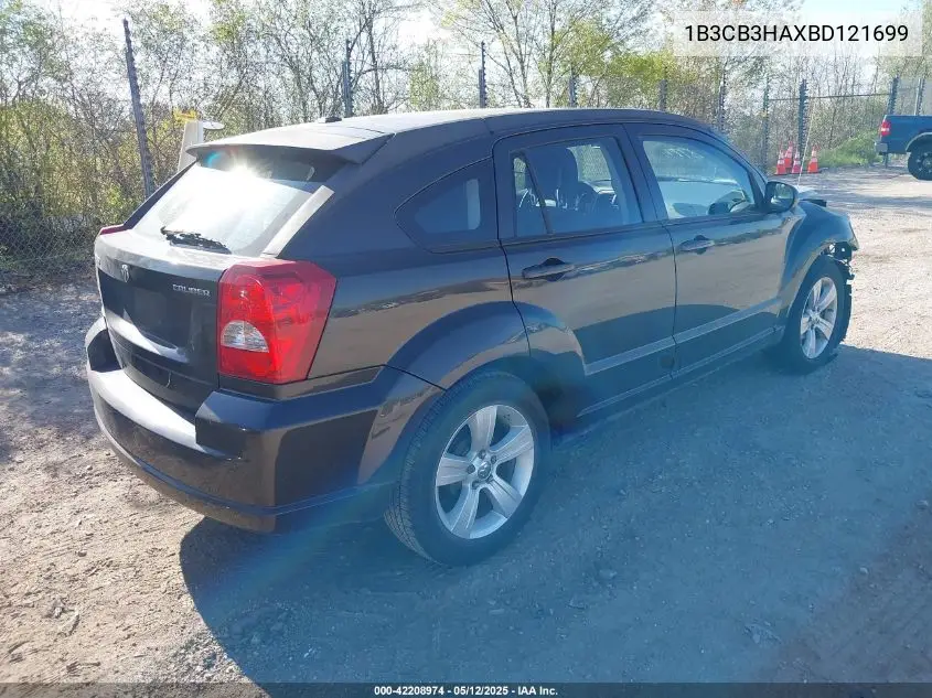 2011 Dodge Caliber Mainstreet VIN: 1B3CB3HAXBD121699 Lot: 42208974
