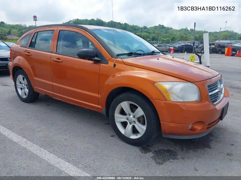2011 Dodge Caliber Mainstreet VIN: 1B3CB3HA1BD116262 Lot: 42238968