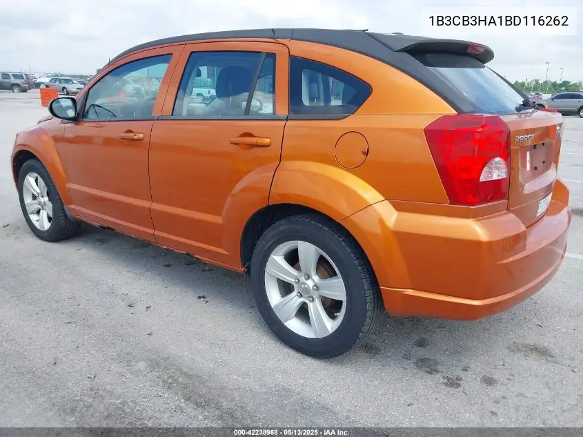 2011 Dodge Caliber Mainstreet VIN: 1B3CB3HA1BD116262 Lot: 42238968