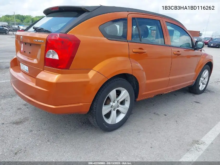 2011 Dodge Caliber Mainstreet VIN: 1B3CB3HA1BD116262 Lot: 42238968