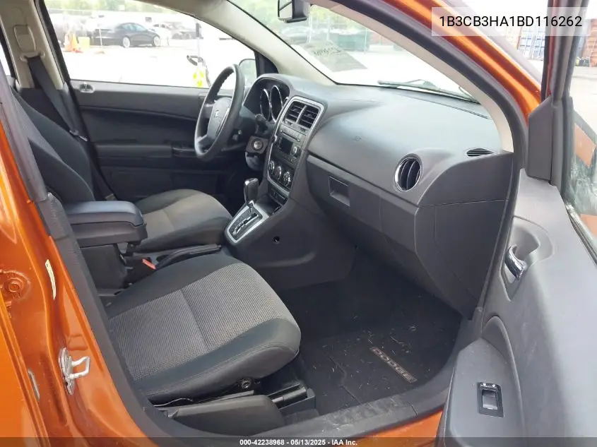 2011 Dodge Caliber Mainstreet VIN: 1B3CB3HA1BD116262 Lot: 42238968