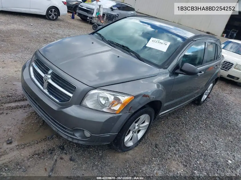 2011 Dodge Caliber Mainstreet VIN: 1B3CB3HA8BD254252 Lot: 42239670