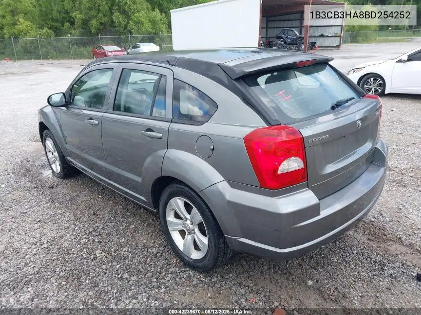 2011 Dodge Caliber Mainstreet VIN: 1B3CB3HA8BD254252 Lot: 42239670