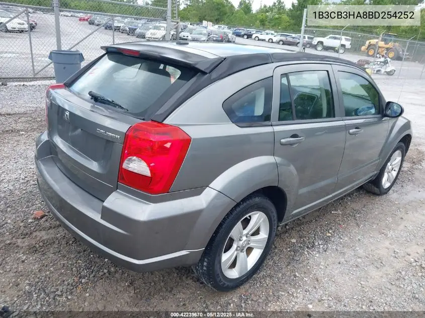 2011 Dodge Caliber Mainstreet VIN: 1B3CB3HA8BD254252 Lot: 42239670