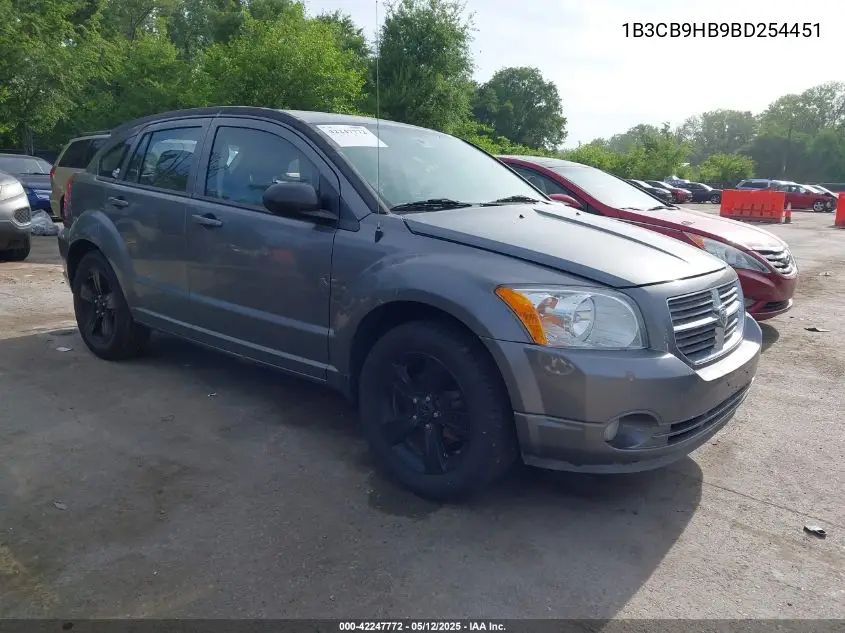 2011 Dodge Caliber Uptown VIN: 1B3CB9HB9BD254451 Lot: 42247772